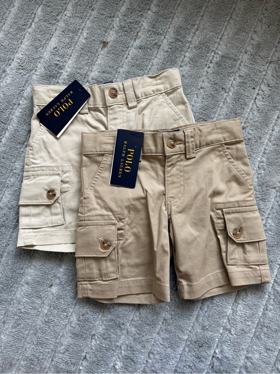 Polo Ralph Lauren Other - Polo by Ralph Lauren Boys' Cargo Shorts in Tan and Cream